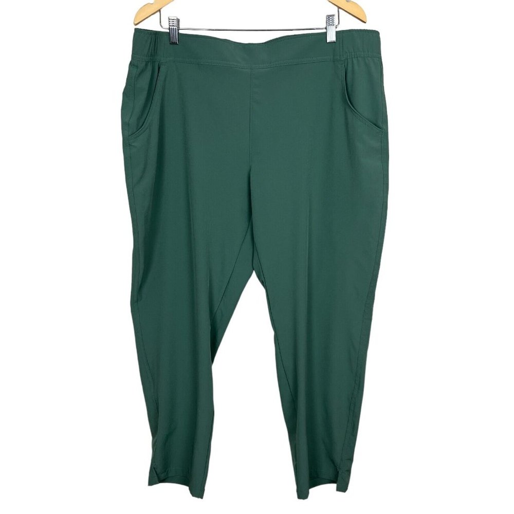 Eddie Bauer Dark Green Cropped Ankle Pants